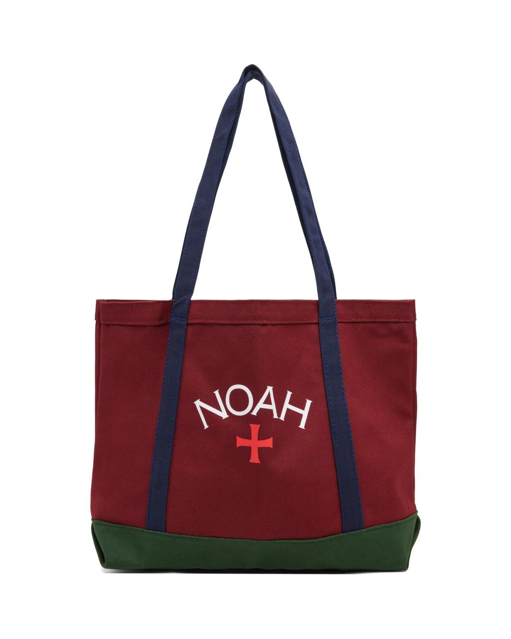 Noah NYC Red Tri-Color Logo Tote for men