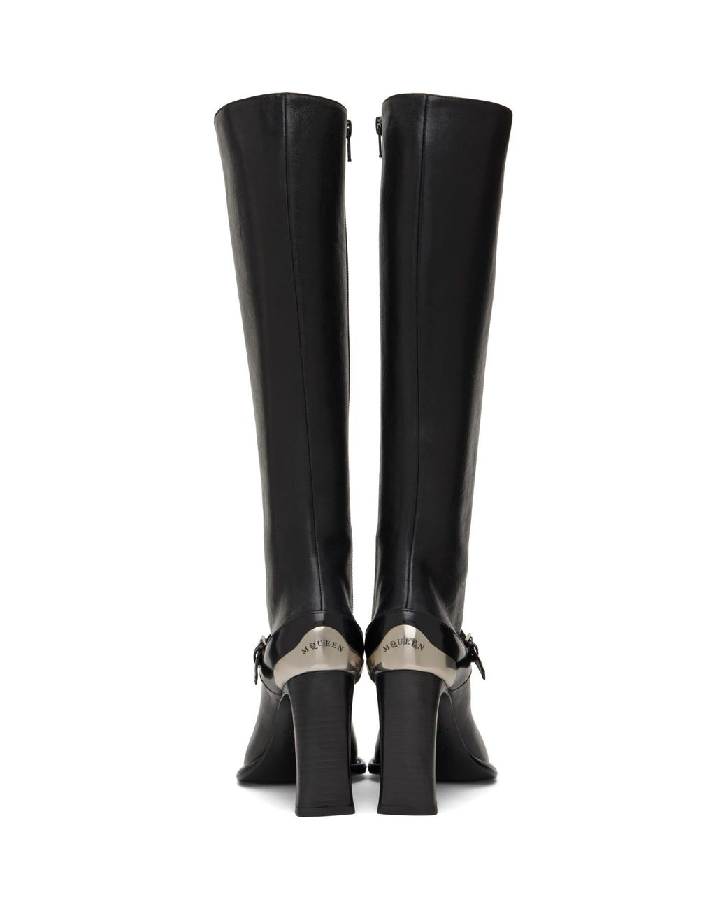 McQueen Black Camden Tall Boots