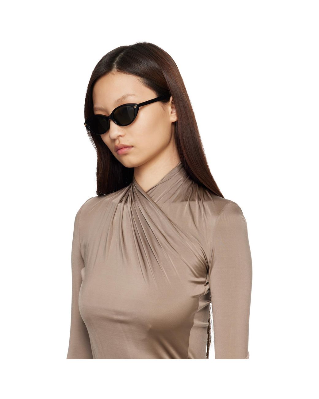 Gucci Black Light Acetate Sunglasses