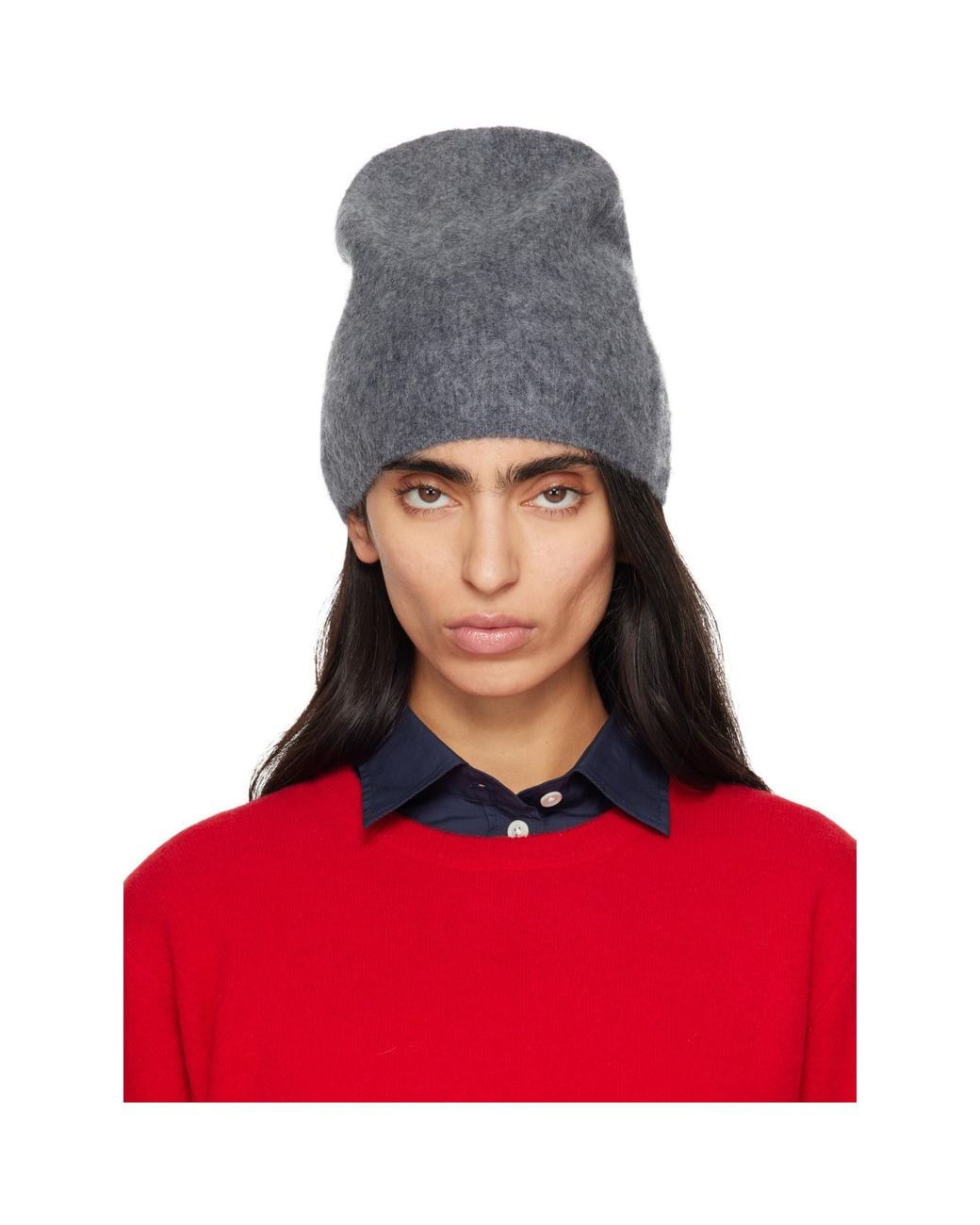 Loulou de Saison Blue Yana Wool Blend Beanie