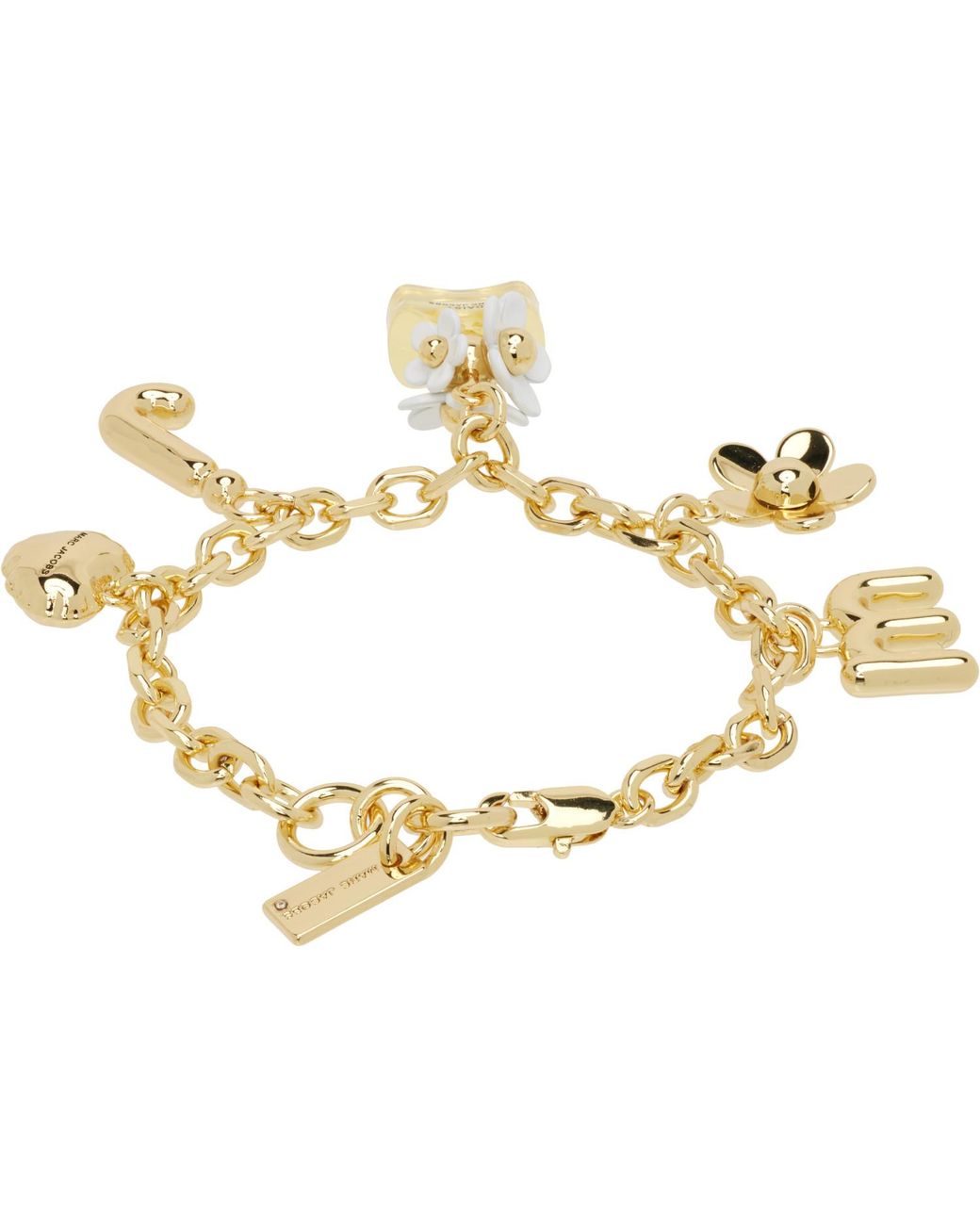 Marc Jacobs Metallic Daisy Charm Bracelet