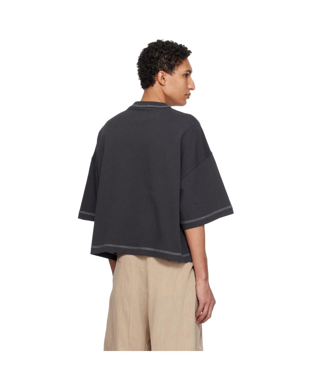 Jacquemus Blue 'The Letro' T-Shirt for men