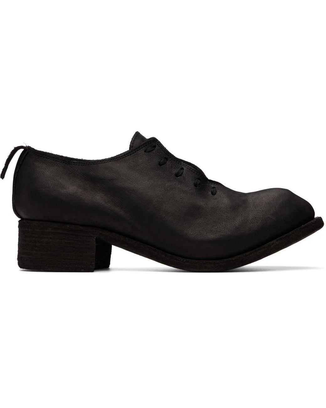Guidi Black Pl10L Oxfords for men