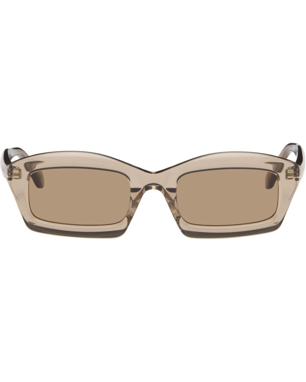 Alaïa Brown Rectangular Sunglasses