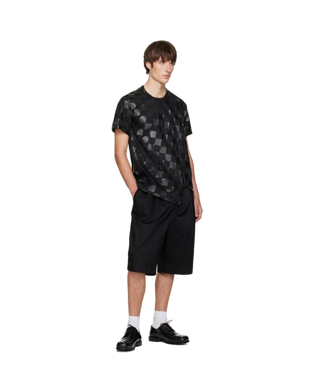 Comme des Garçons Black Check T-Shirt for men