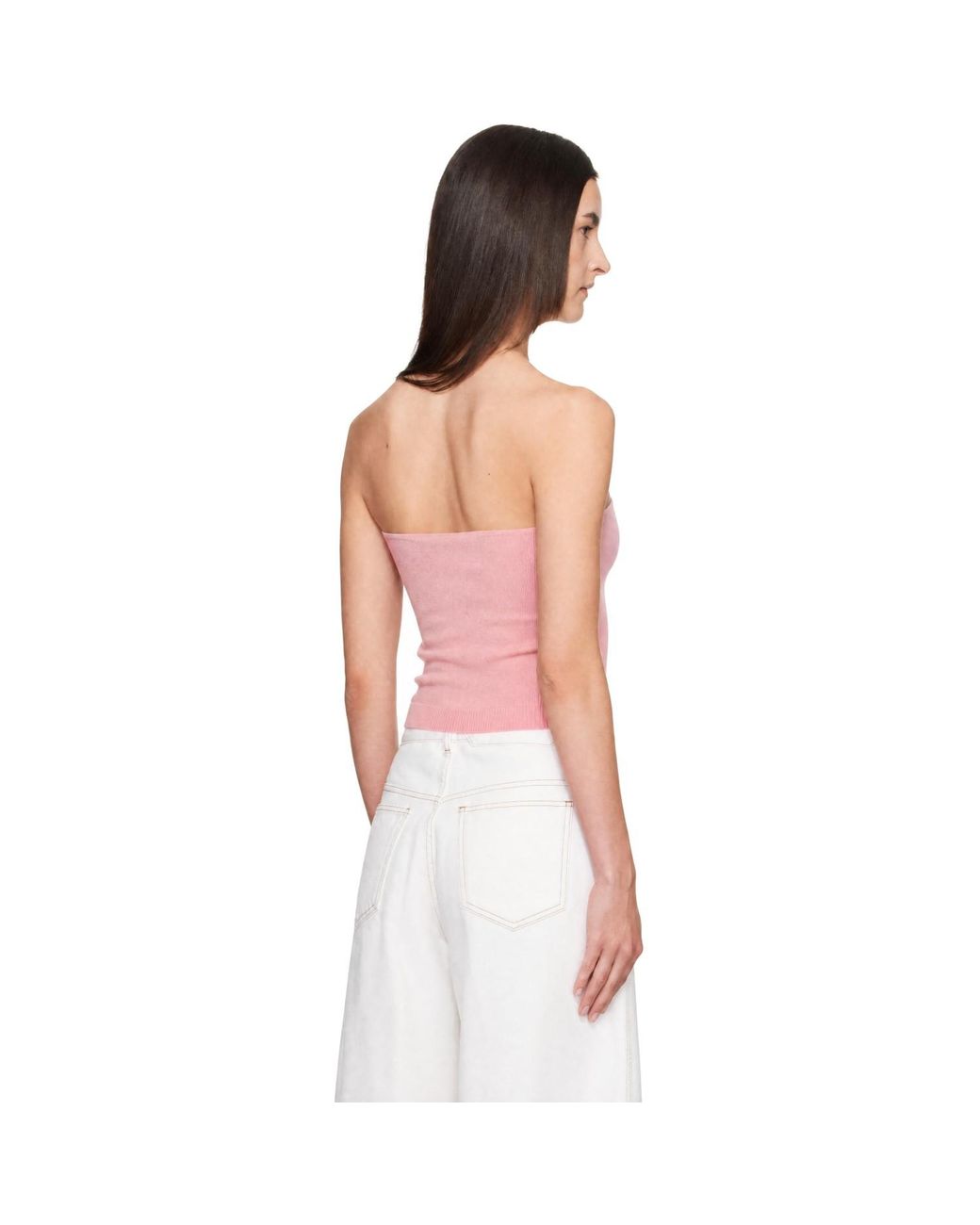 Jacquemus Pink 'The Sera Knit' Tube Top