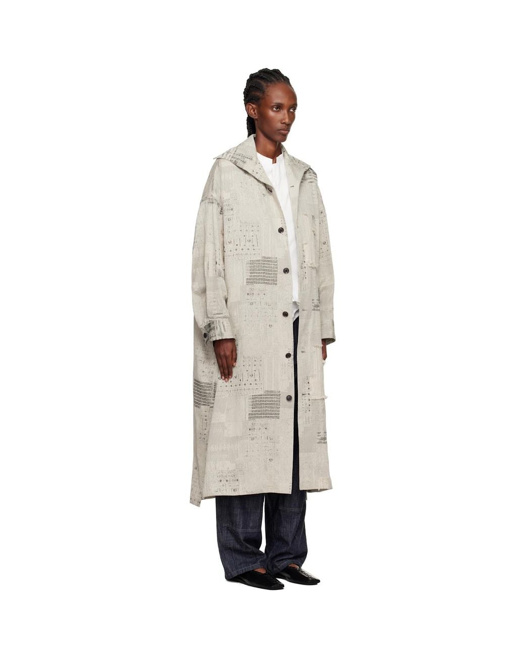 Y's Yohji Yamamoto U-Stand D Big Coat in Black | Lyst