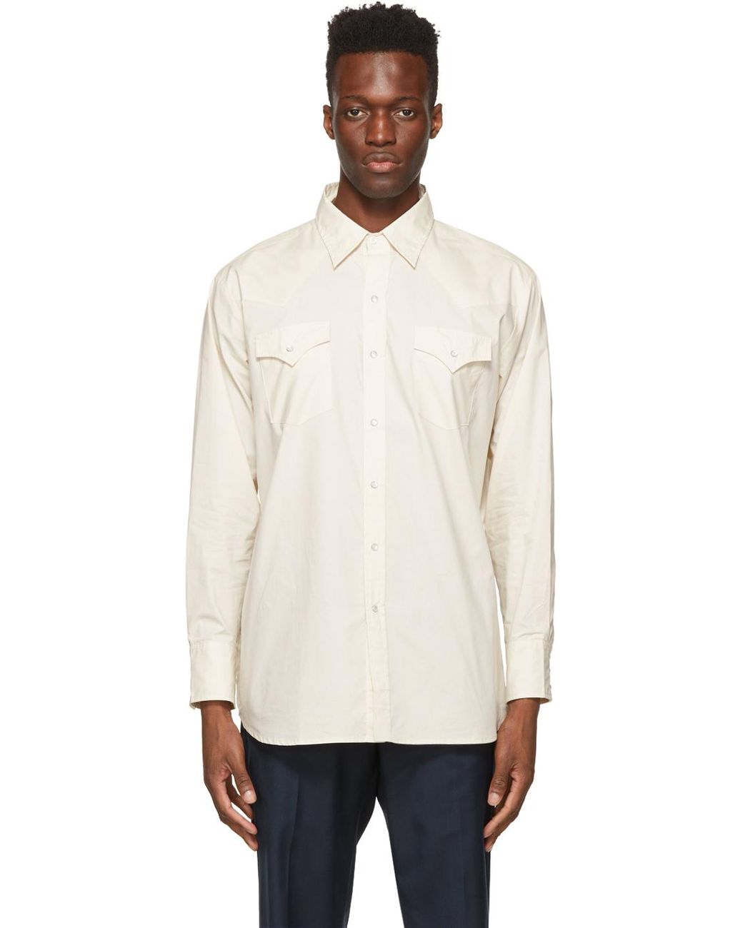 Winnie New York Cotton Off-white Western Shirt for Men | Lyst