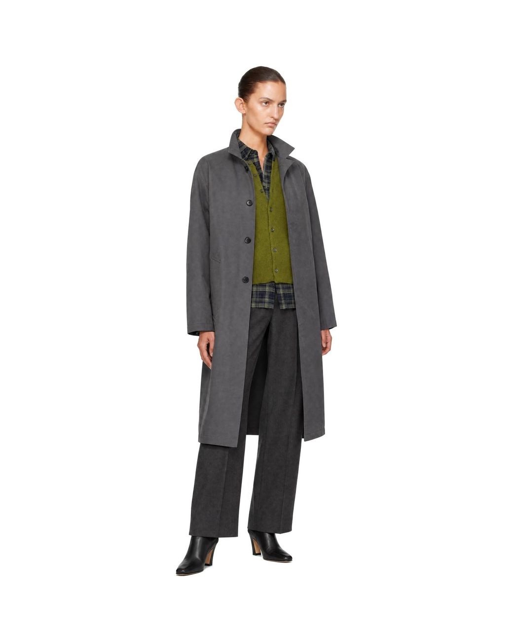DUNST Gray Refined Mac Coat