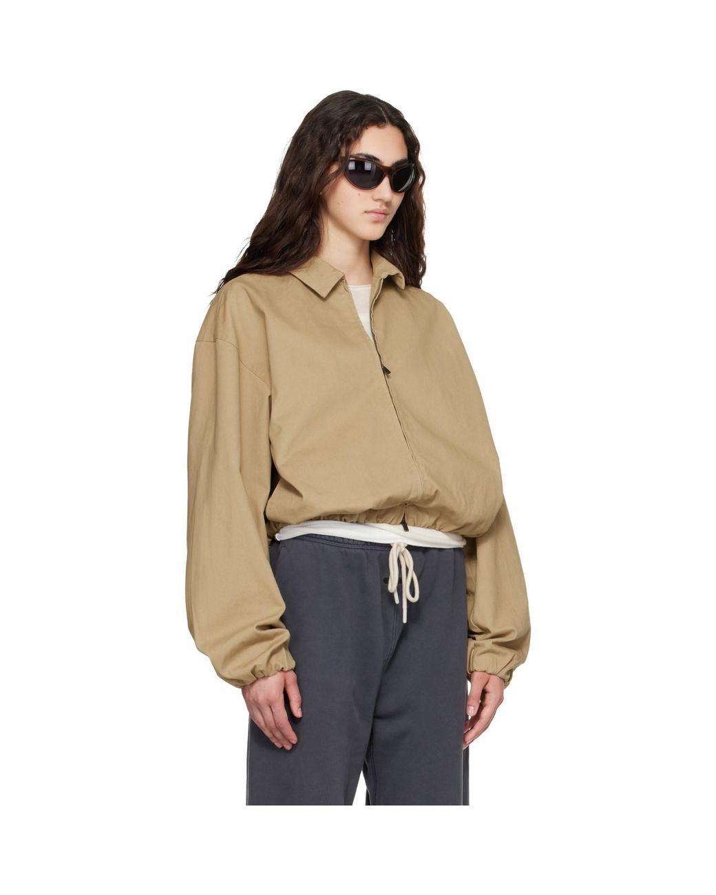 Fear Of God Natural Full Zip Work Jacket