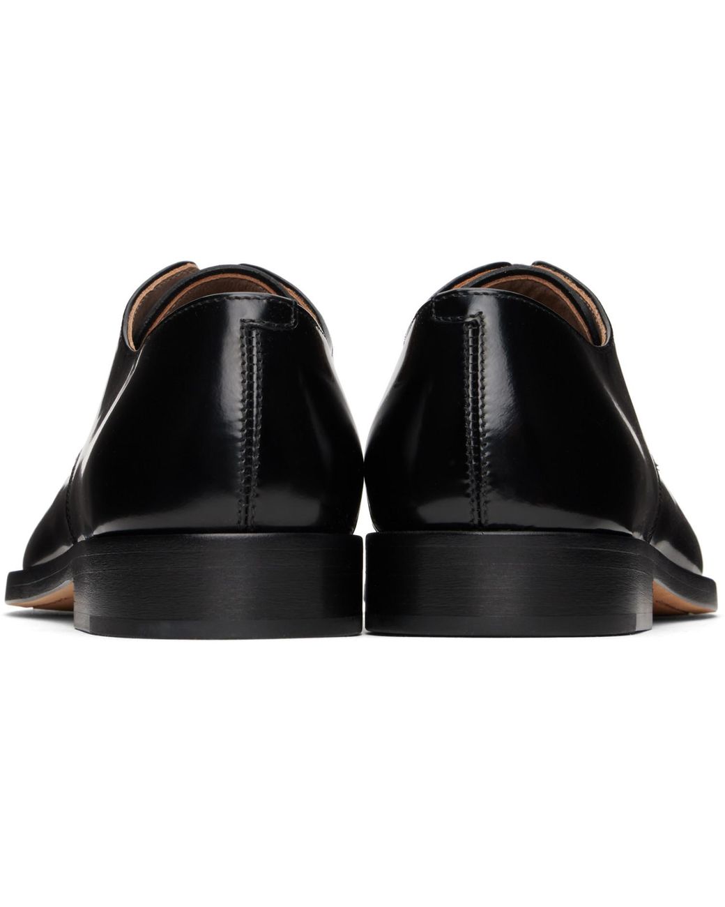 Bottega Veneta Black Comma Lace-Up Derbys for men