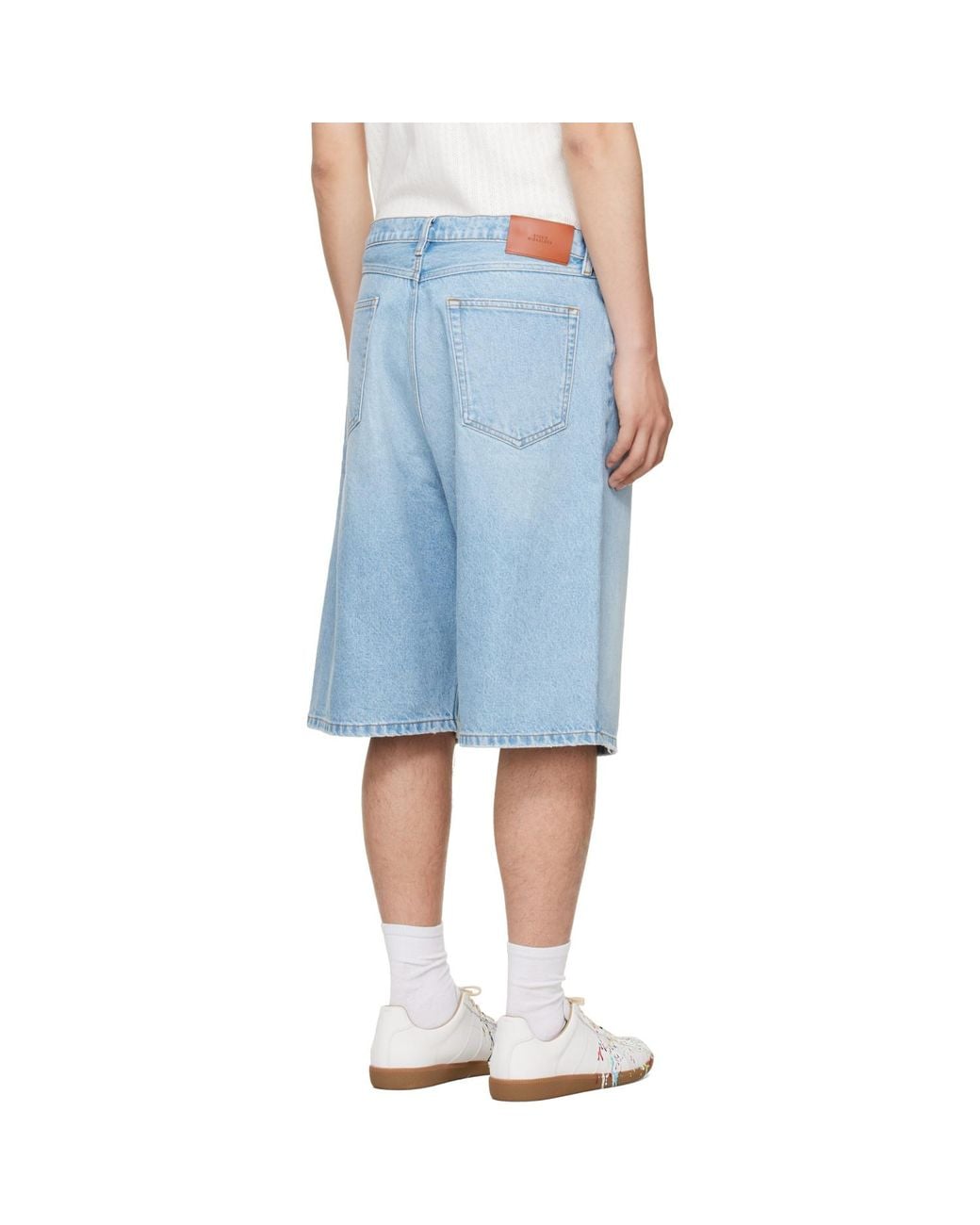 Studio Nicholson Blue Marylebone Denim Shorts for men