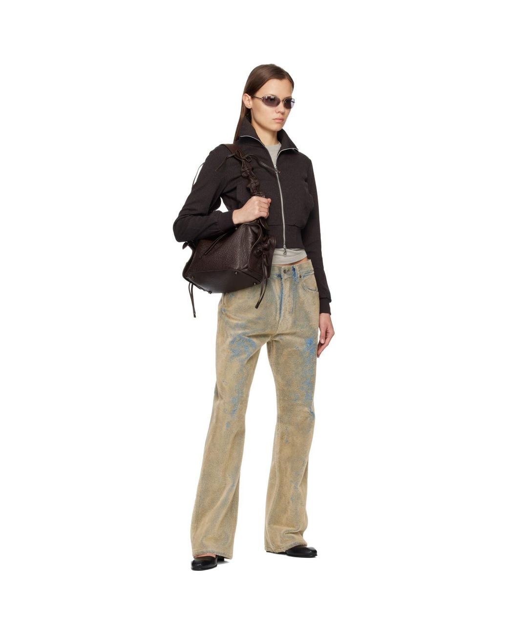 Acne Multicolor Flocked Jeans