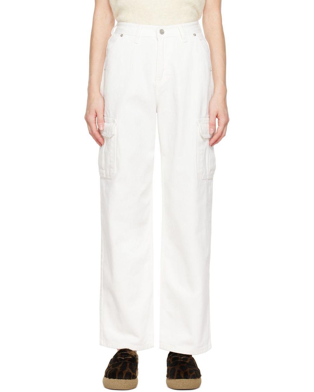 Frankie Shop Kai Cargo Jeans in Black Lyst