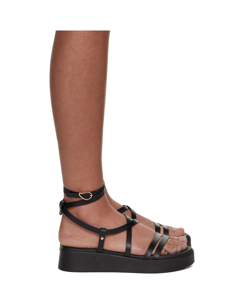 Ancient Greek Sandals Brown 45Mm Aristea Platform Open-Toe Sandals