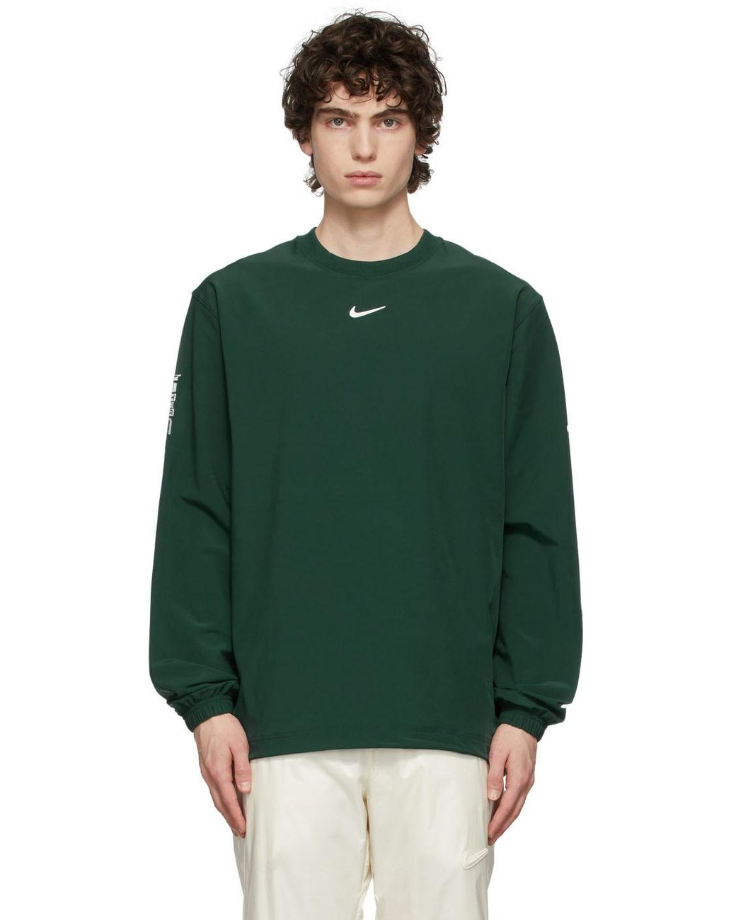 Nike Synthetic Green Nocta Edition Long Sleeve Print T-shirt for Men | Lyst