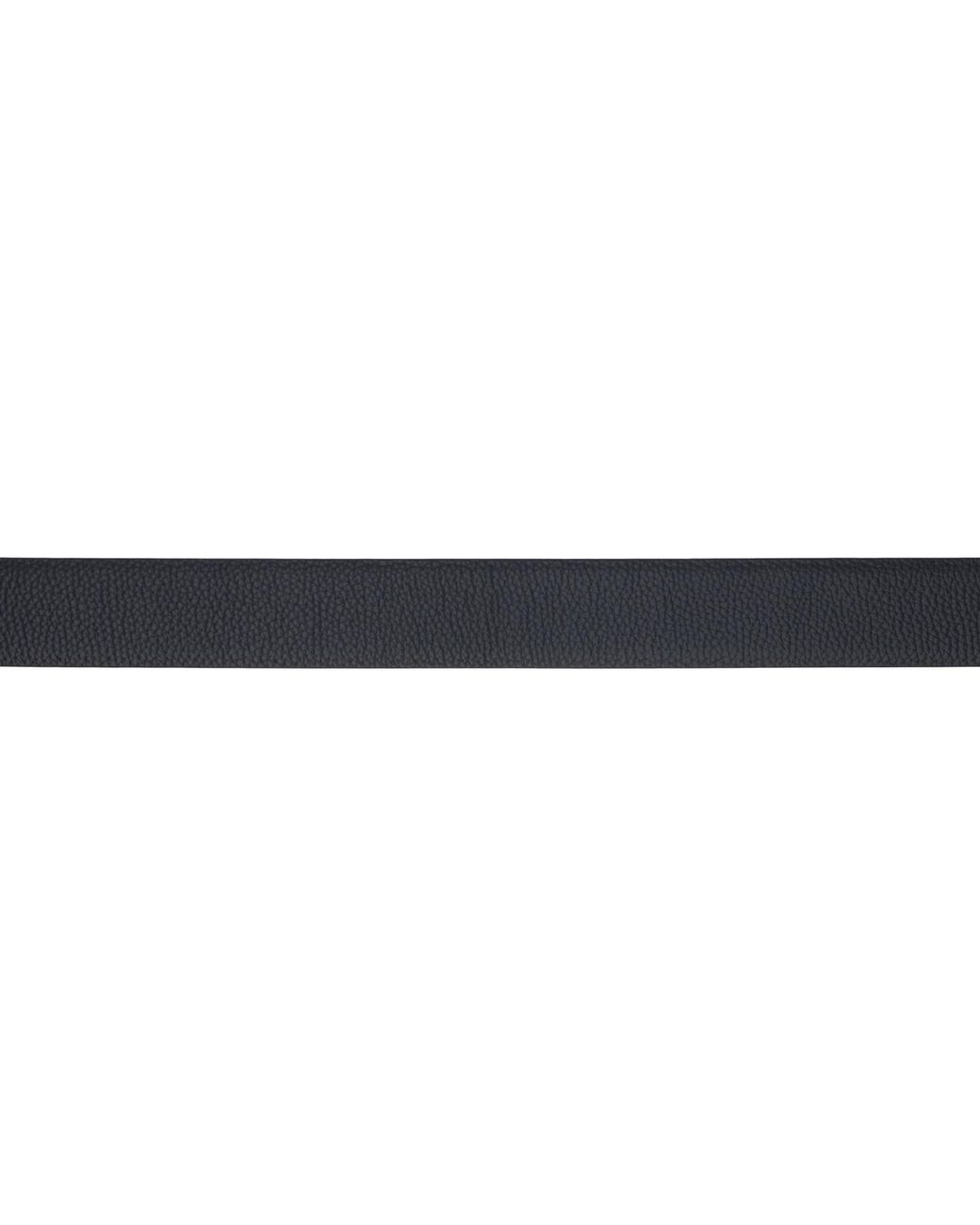 Tom Ford Black Grain Leather T Icon Reversible Belt for men