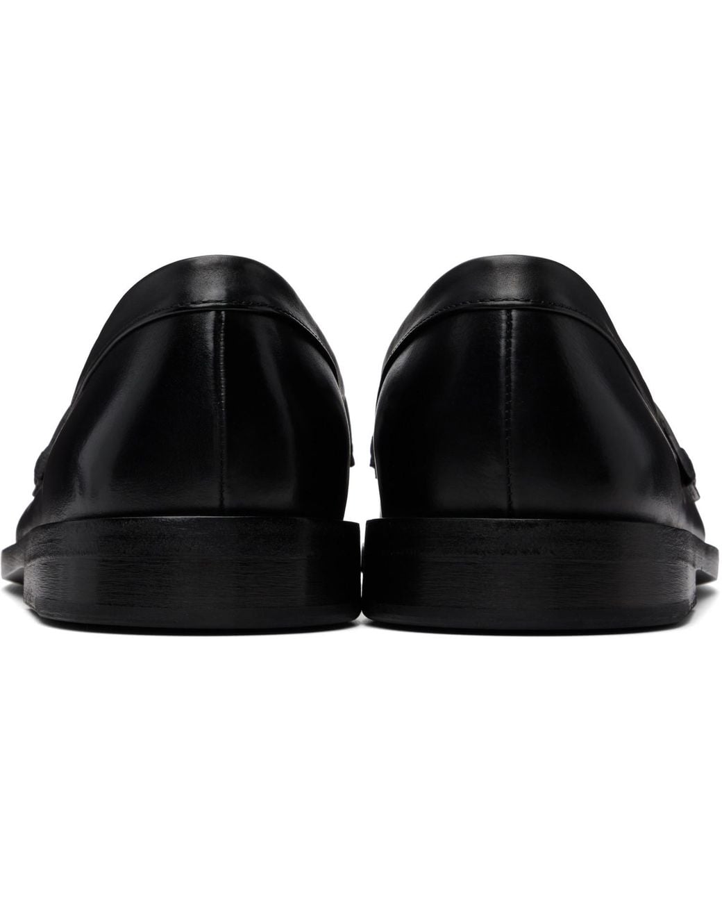 Marsèll Black Mocasso Leather Loafers for men
