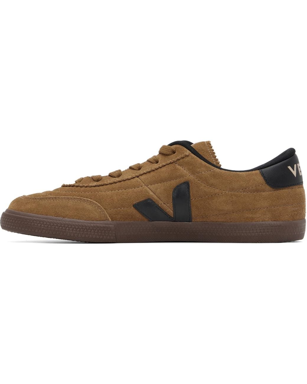 Veja Black Tan Panenka Suede Sneakers for men