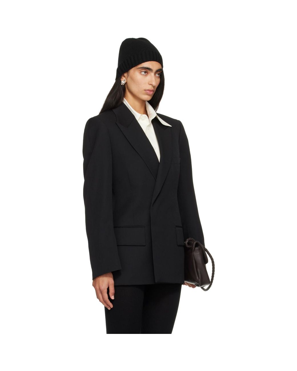 Bottega Veneta Black Floating Wool Jacket