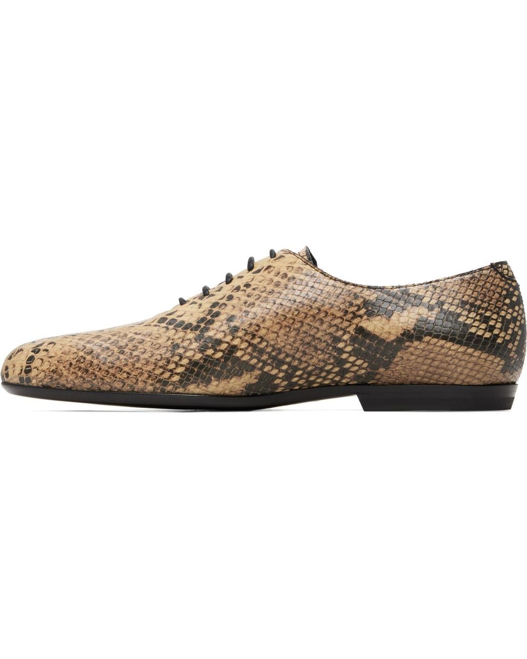 Dries Van Noten Brown Leather Oxfords for men