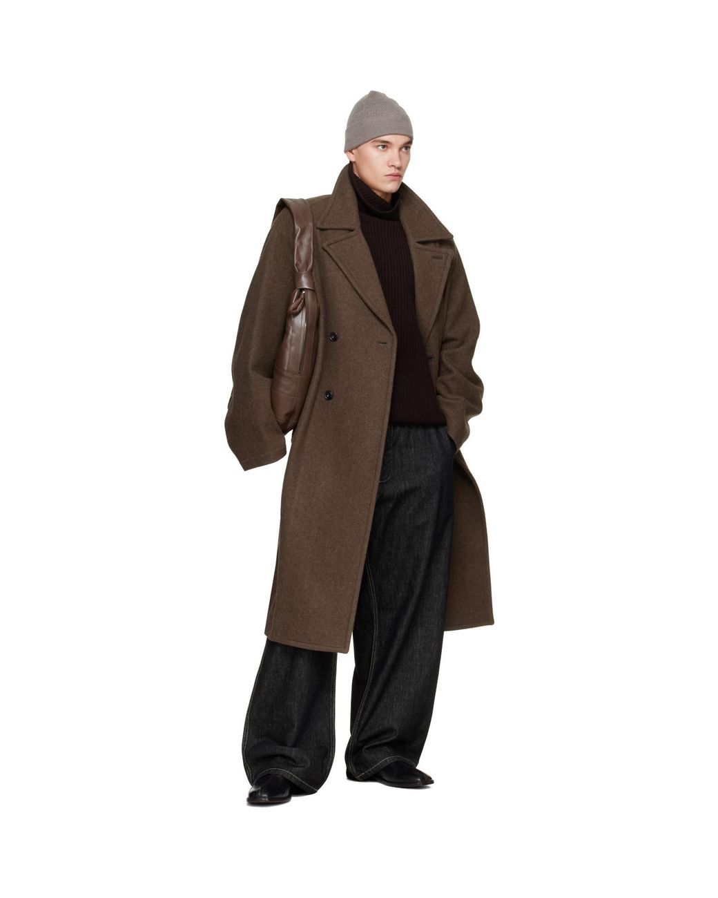 Casey Casey Black Wool Panno Turtleneck for men