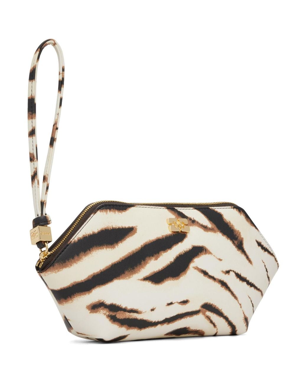 Ganni Metallic Off- Bou Make-Up Pouch