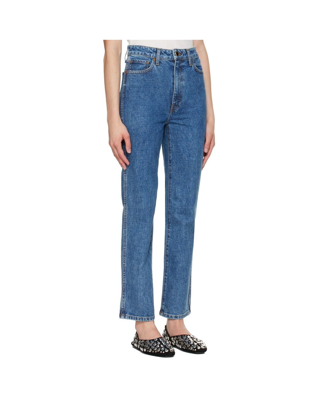 Khaite Blue Abigail Jeans