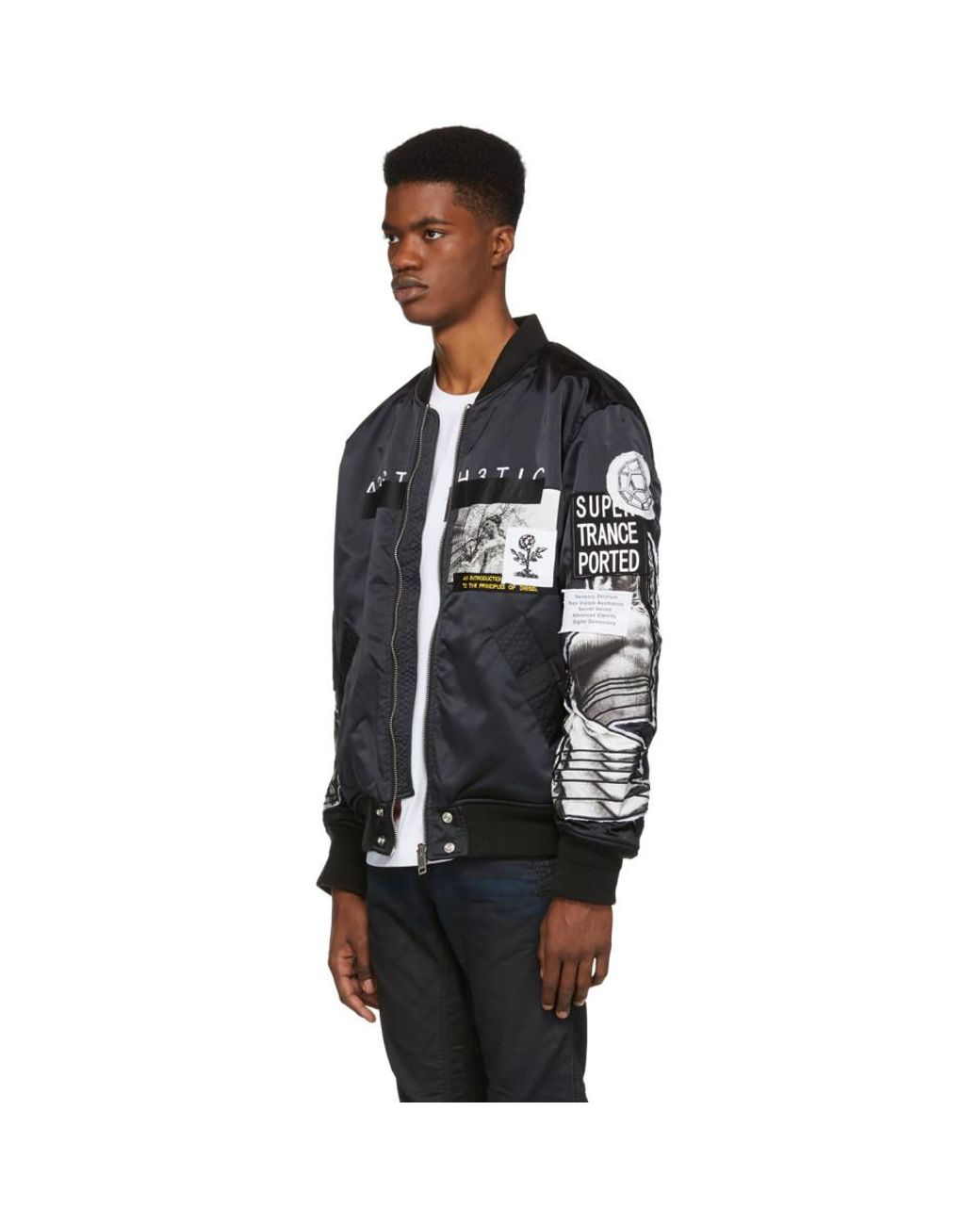 DIESEL Reversible Black J-tamie Bomber 