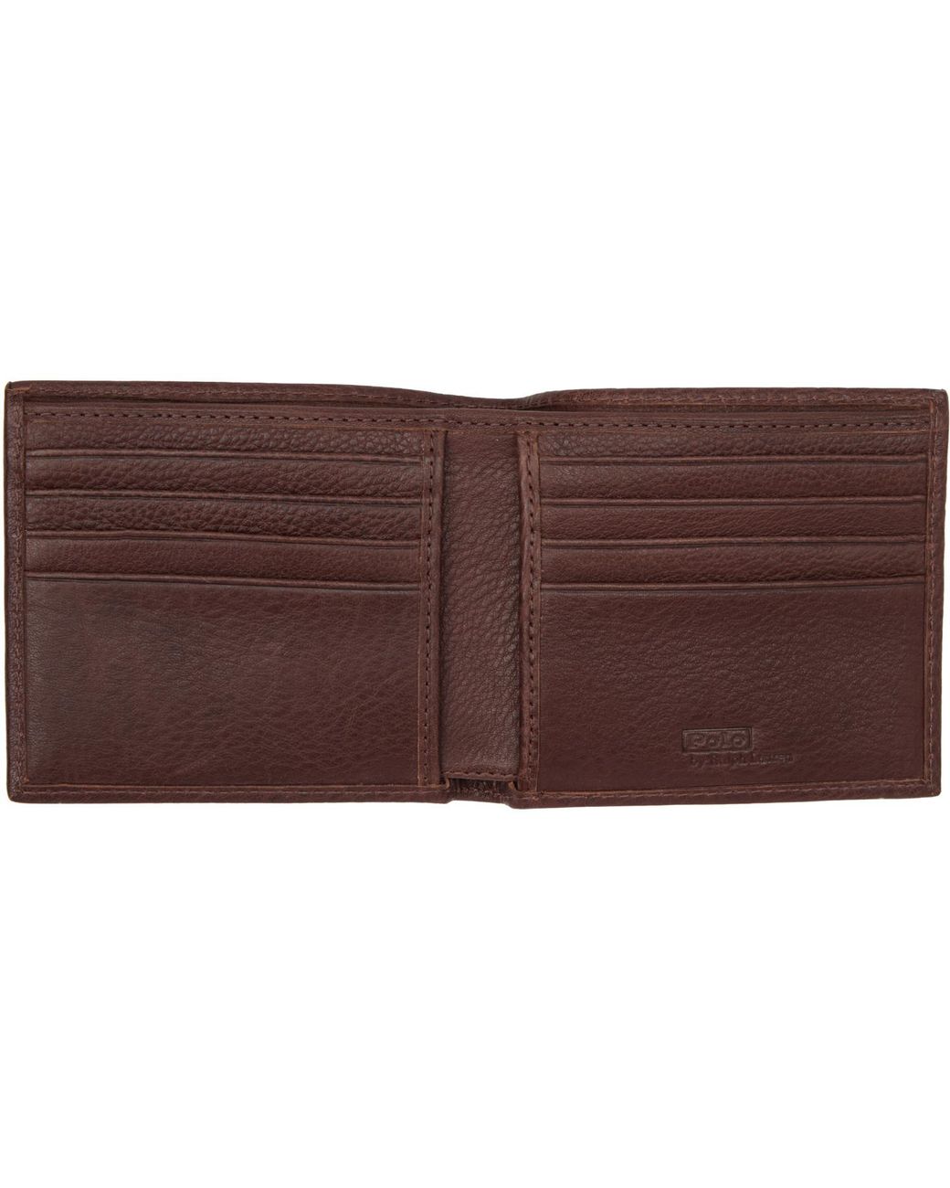 Polo Ralph Lauren Brown Leather Billfold Wallet for men