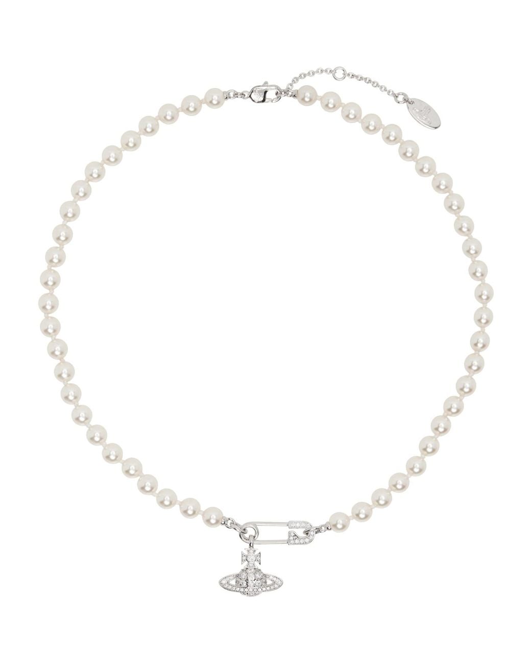 Vivienne Westwood Metallic Lucrece Faux-Pearl Necklace