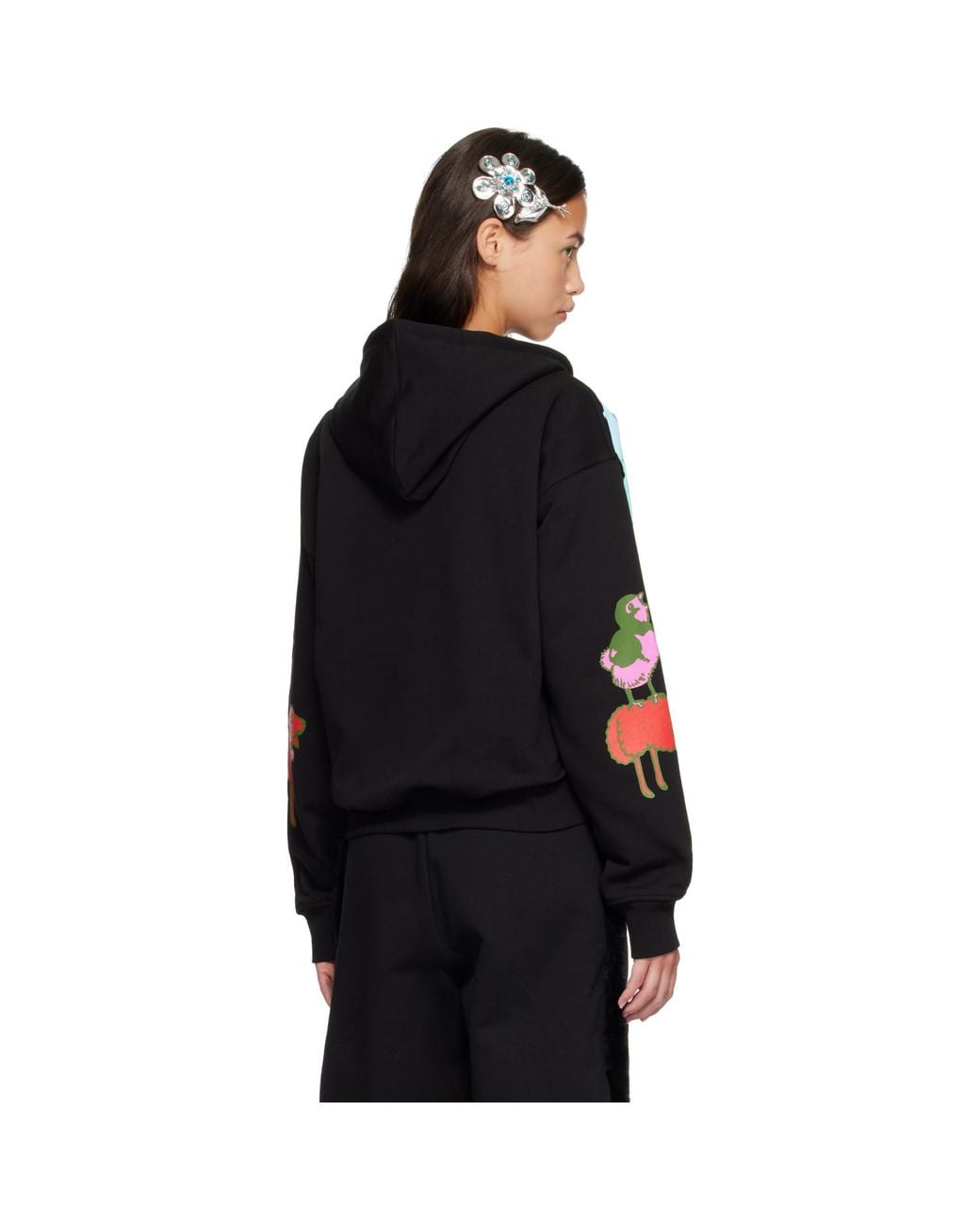 Chopova Lowena Red Double Woody Baby Zip Hoodie