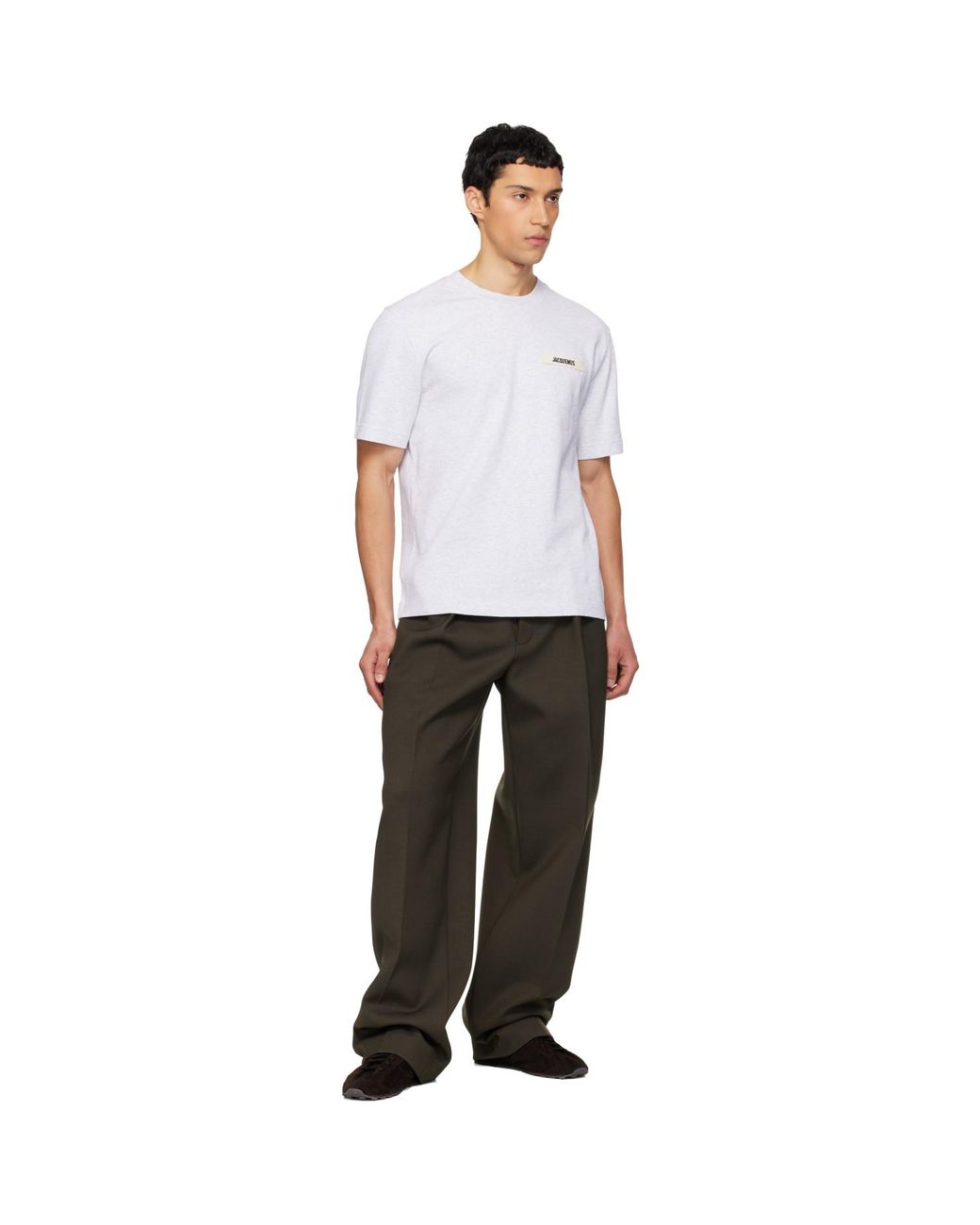 Jacquemus White 'The Gros Grain' T-Shirt for men