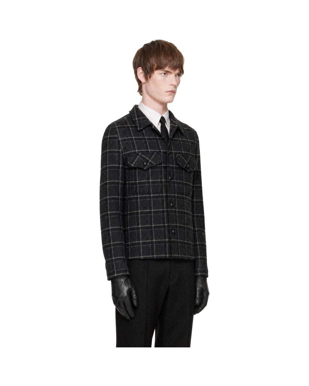 Ernest W. Baker Black Ssense Exclusive Check Overshirt for men