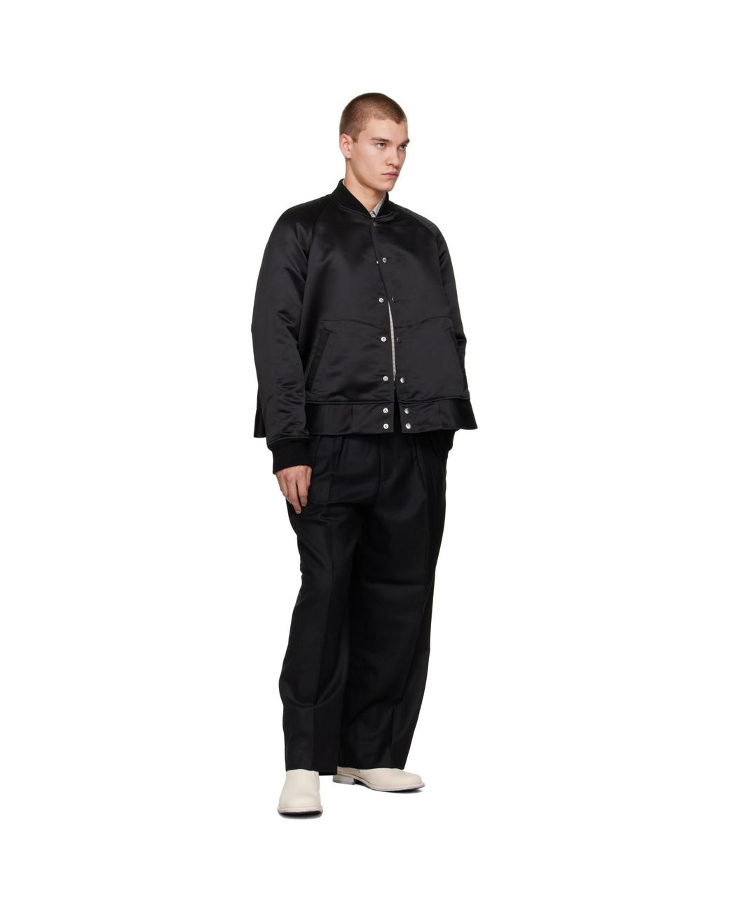 Comme des Garçons Black Trousers With Belt Loops for men