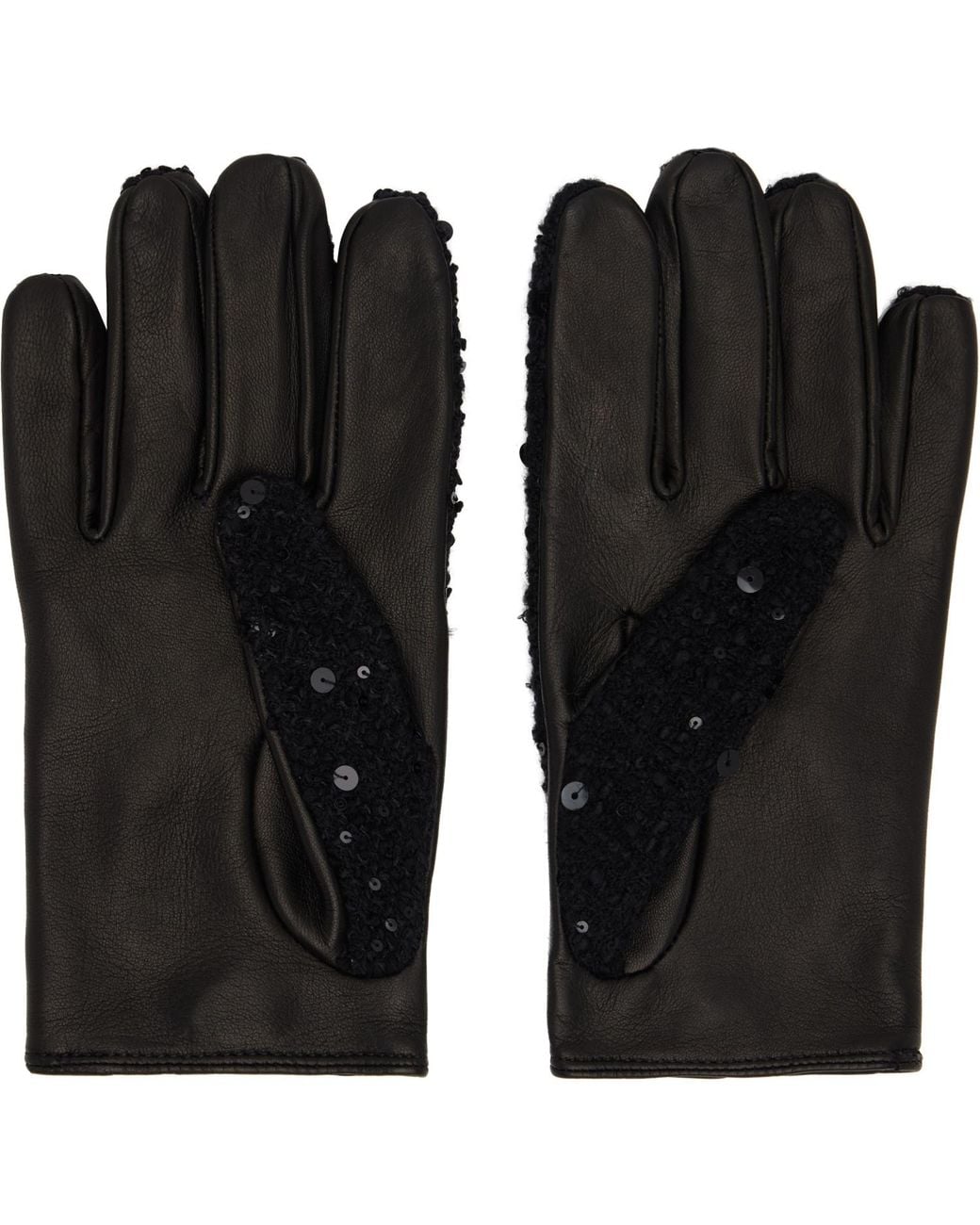 Ernest W. Baker Black Driving Gloves for men