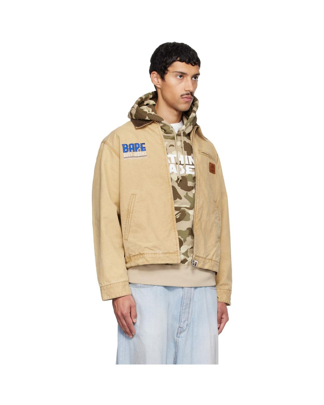 A Bathing Ape Metallic Work Jacket for men