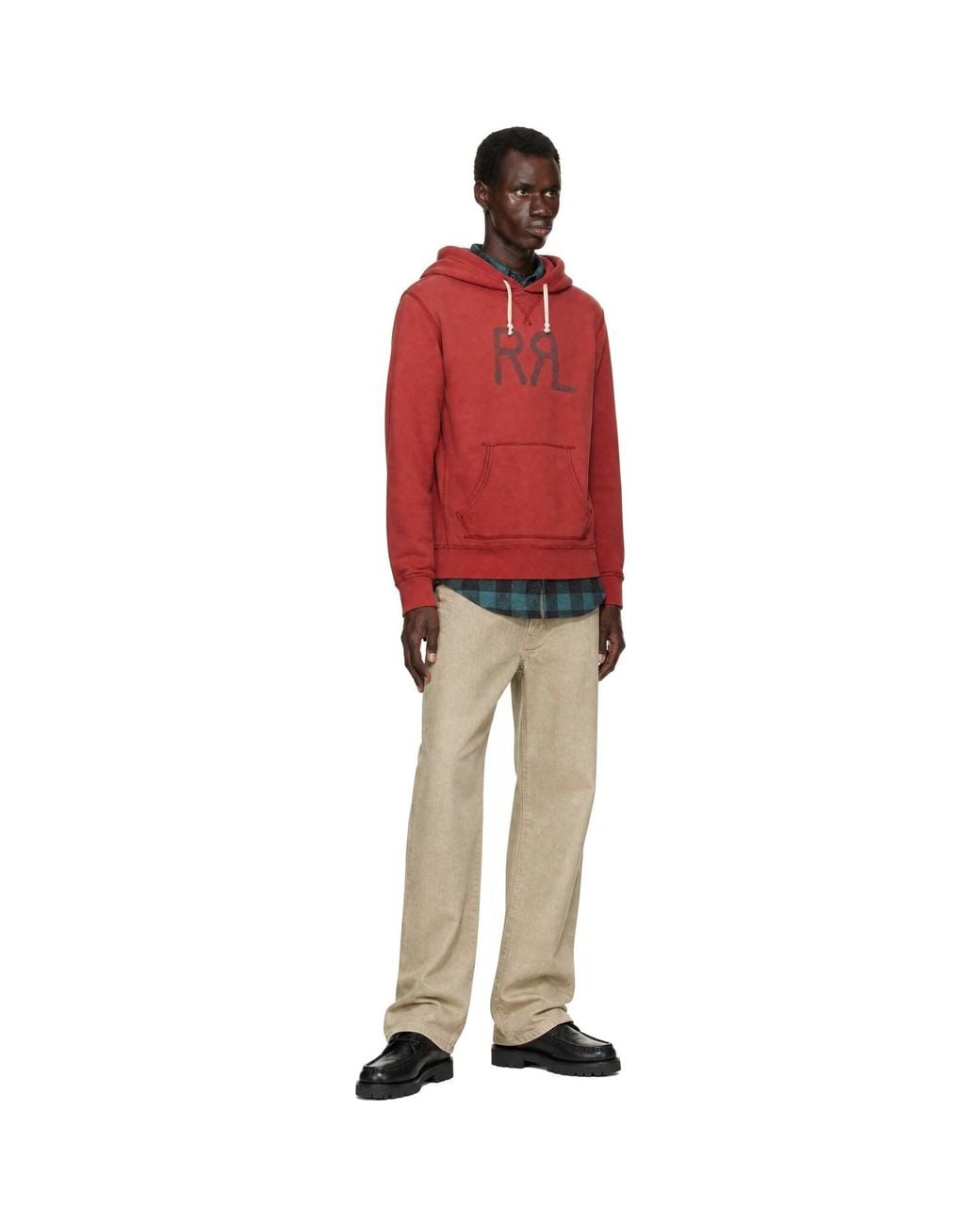 RRL Red Ranch Logo Hoodie for men