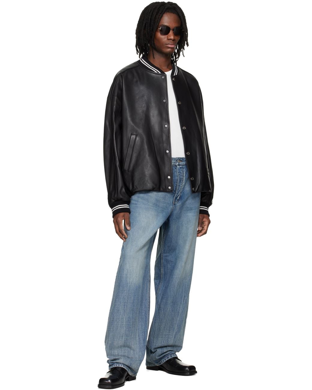 Wooyoungmi Blue Semi-Wide Jeans for men