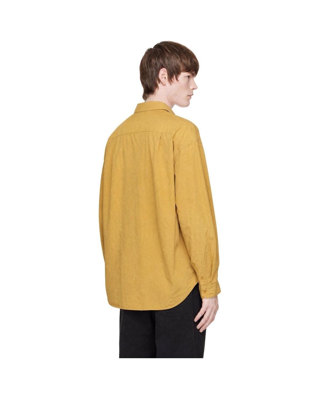 Casey Casey Yellow Hamnet Paper Cot Shirt for men