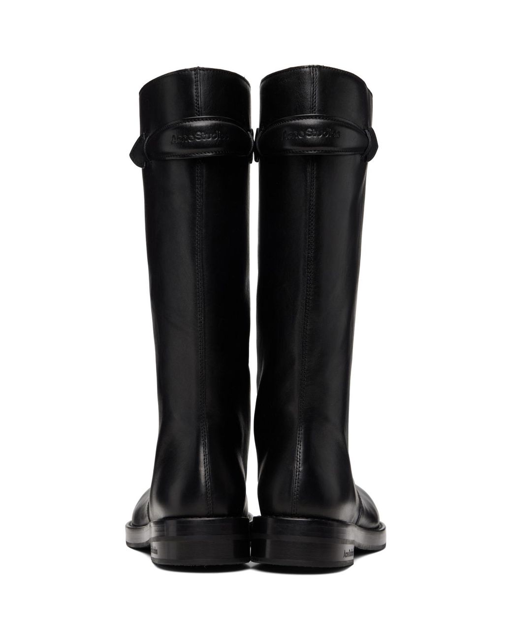 Acne Black Leather Boots