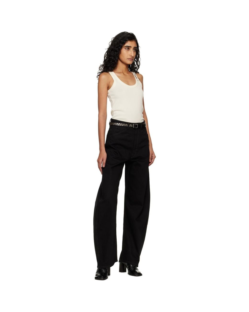 Lemaire Black Rio Studs 20 Belt