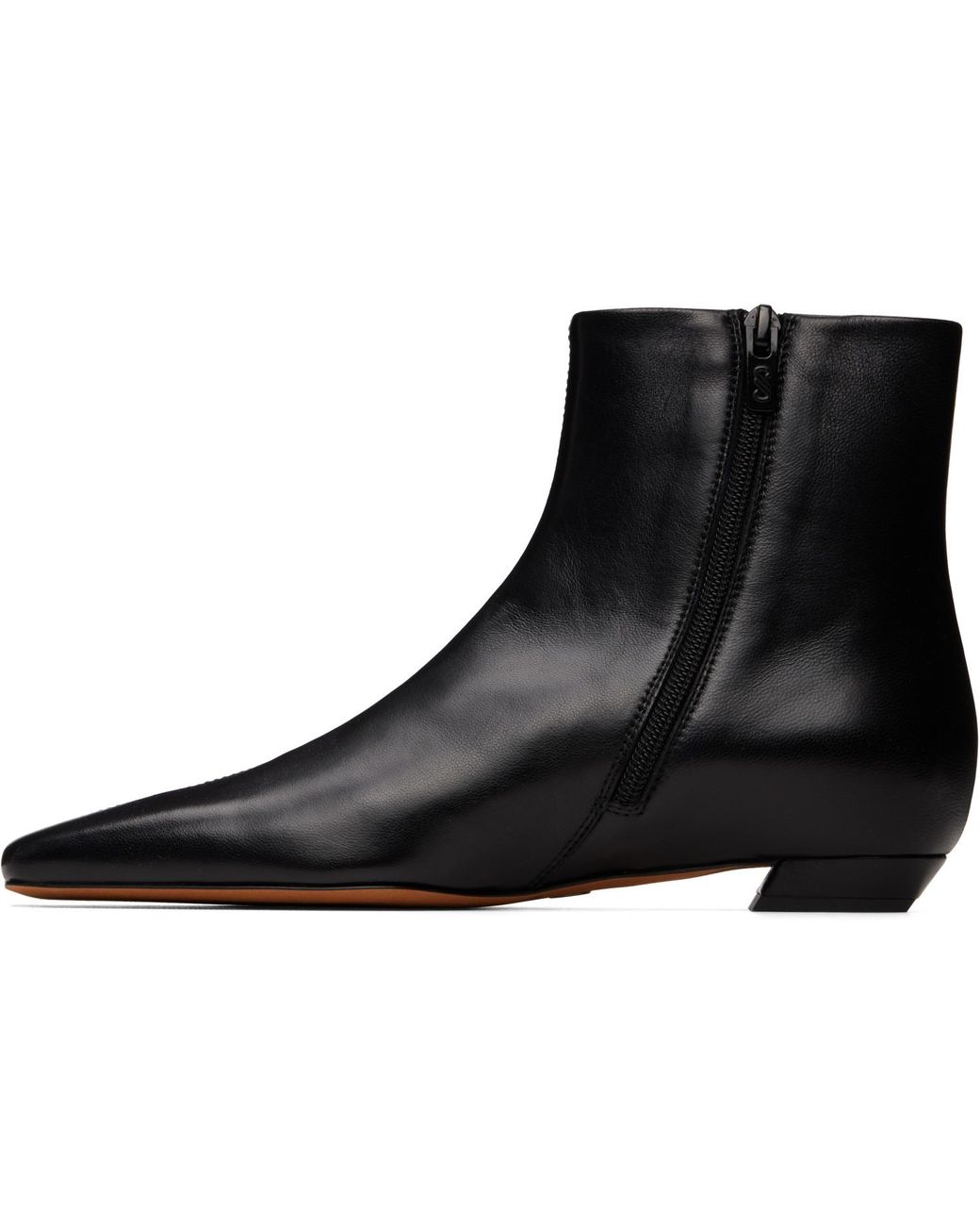 Proenza Schouler Black Trap Flat Ankle Boots