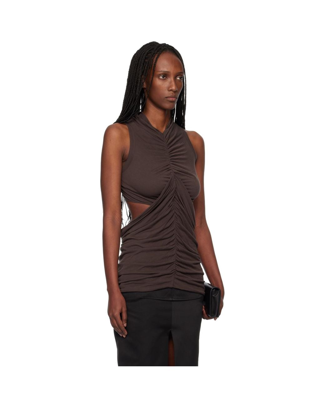 Rick Owens Black Temple Sunpeel Top