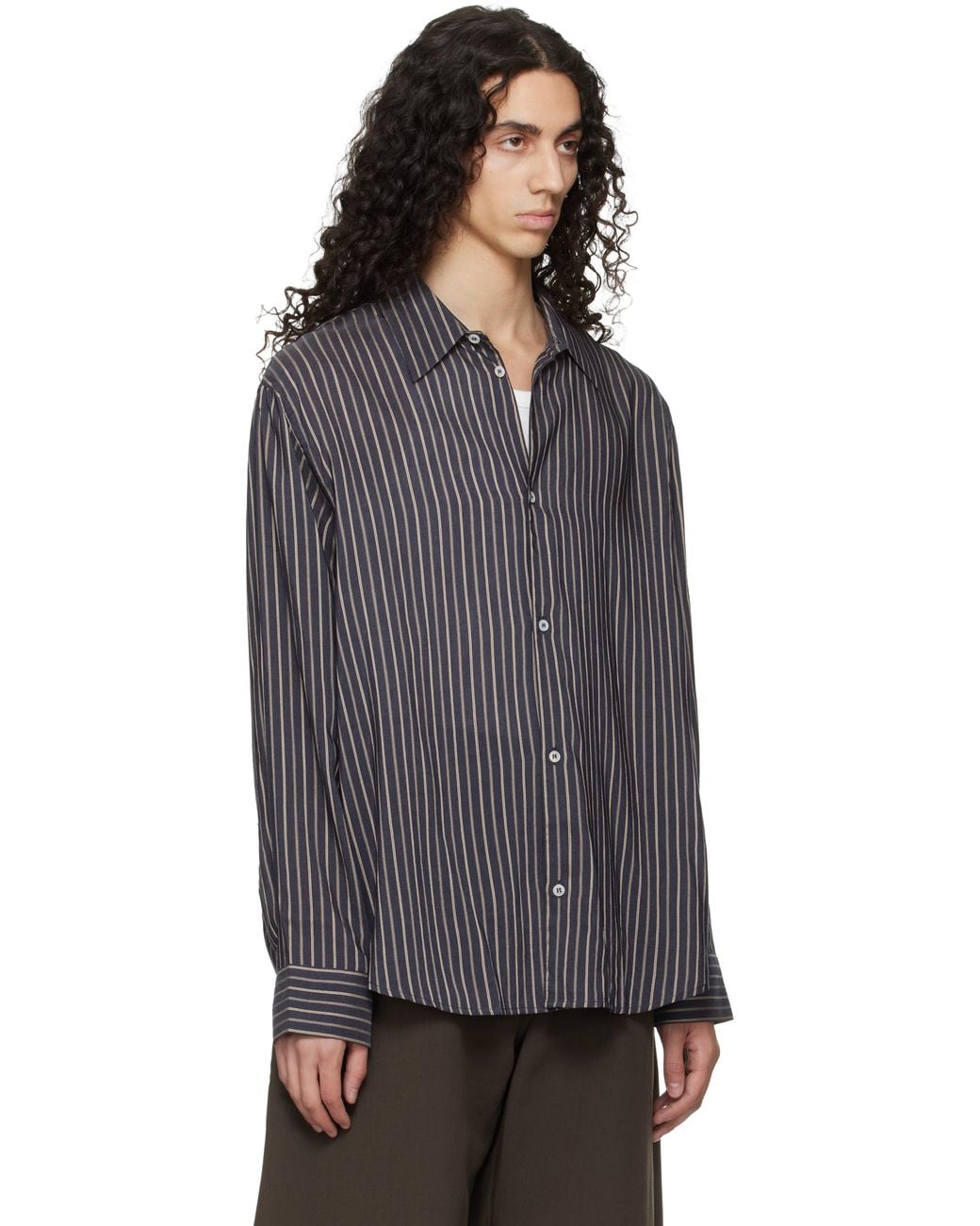Studio Nicholson Black View Shirt for men
