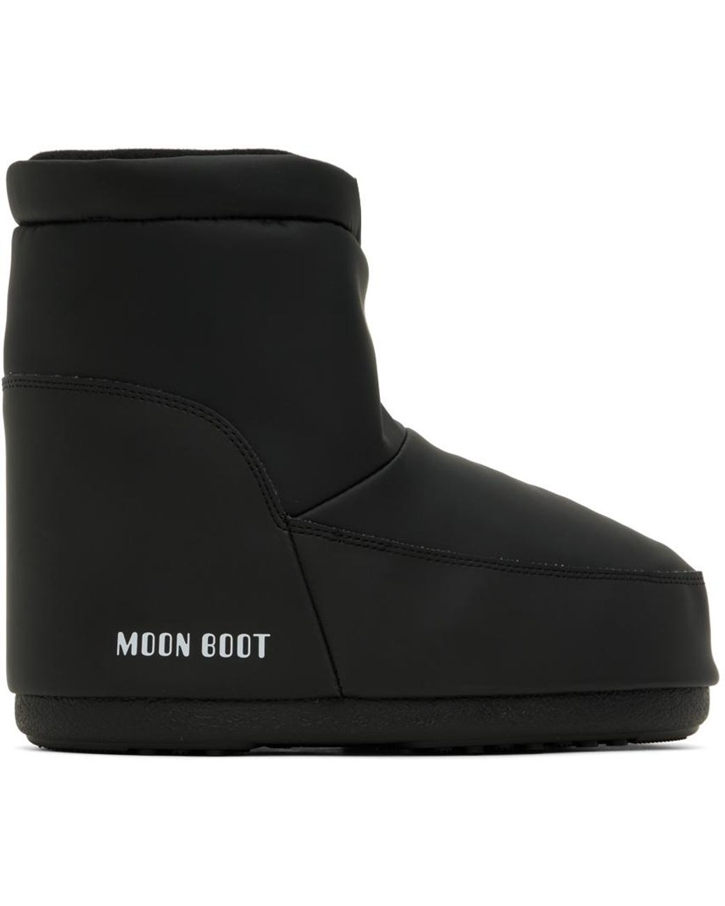 Moon Boot No Lace Ankle Boots in Black | Lyst Canada