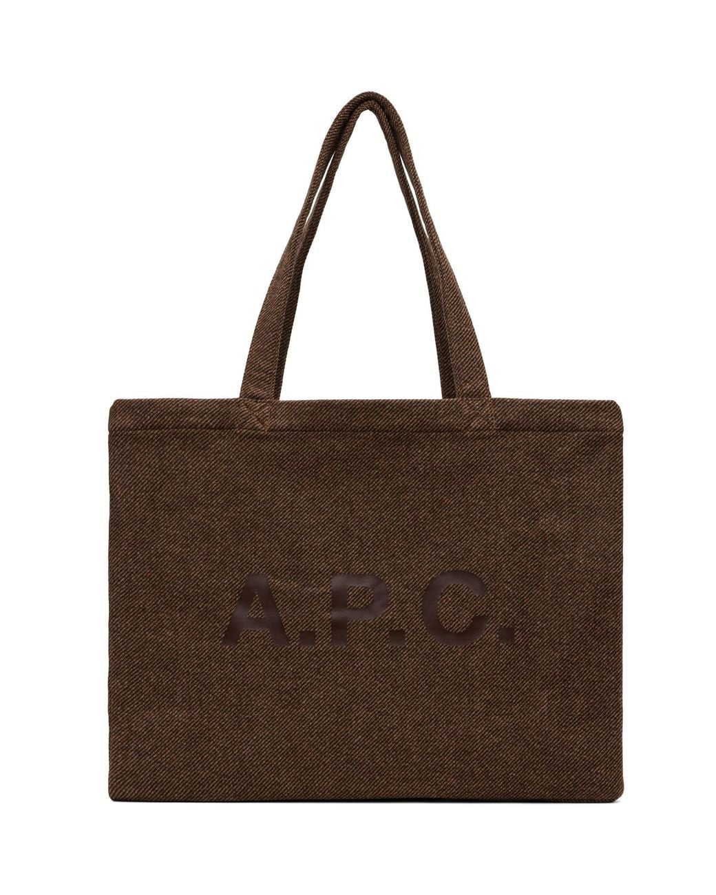 A.P.C. Brown Diane Shopping Tote for men