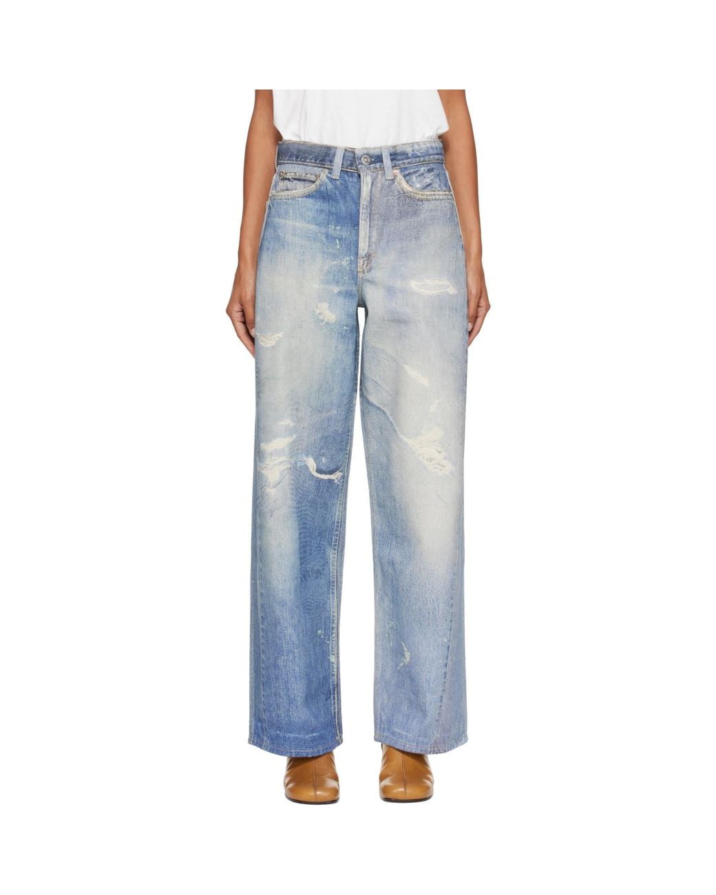 Our Legacy Blue Full Cut Jeans