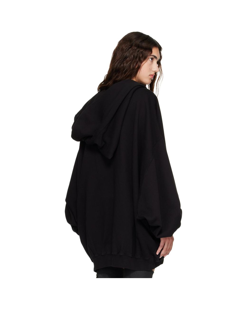Rick Owens Black Tower Mountain Hun Hoodie