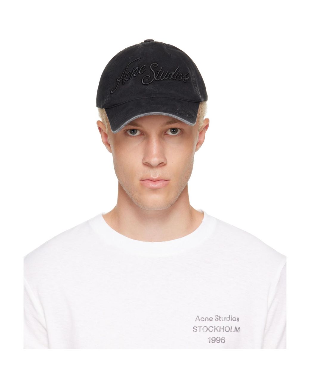 Acne Multicolor Embroidered Logo Cap for men